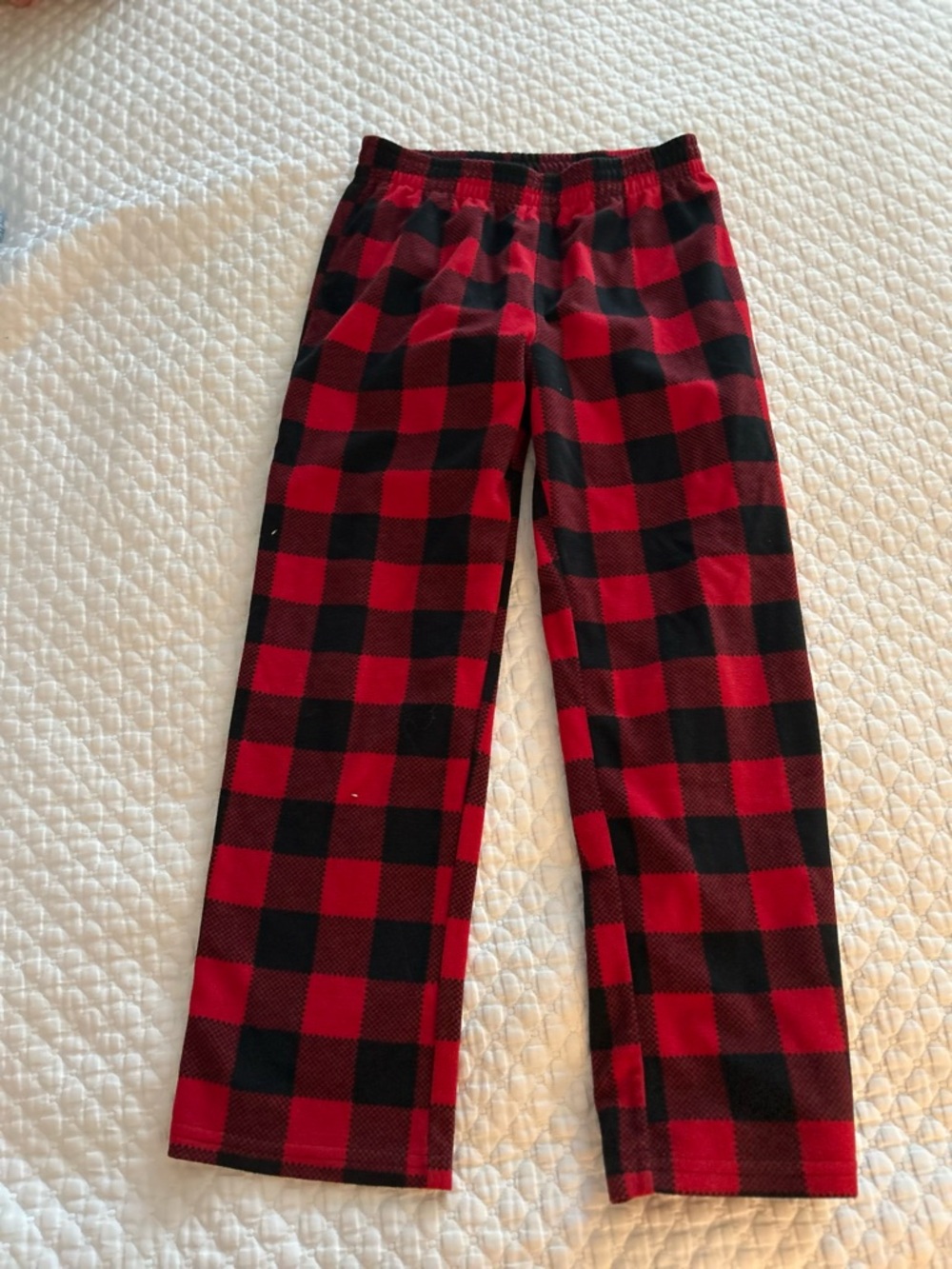 Kids Red and Black Buffalo Plaid Pajama Pants